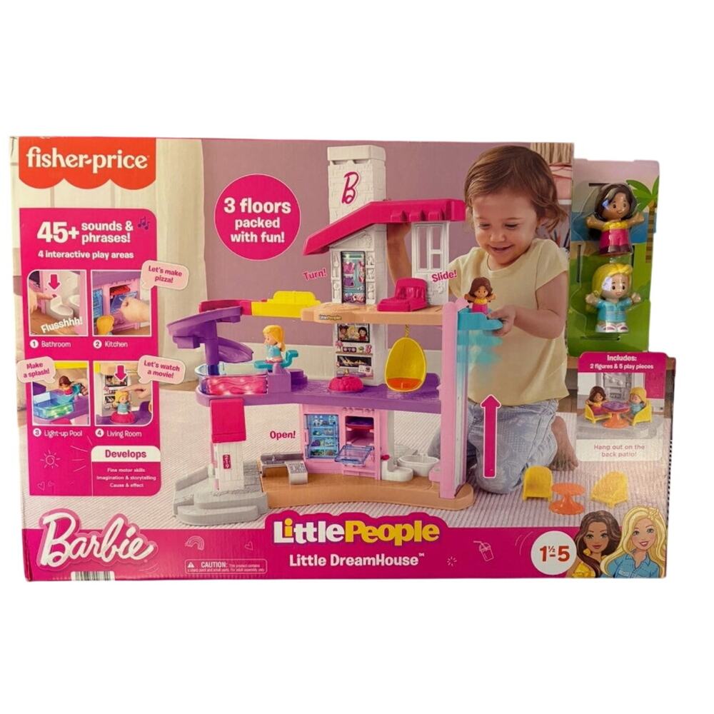 Fisher-Price Little People Barbie Little Dreamhouse Interactive Playset